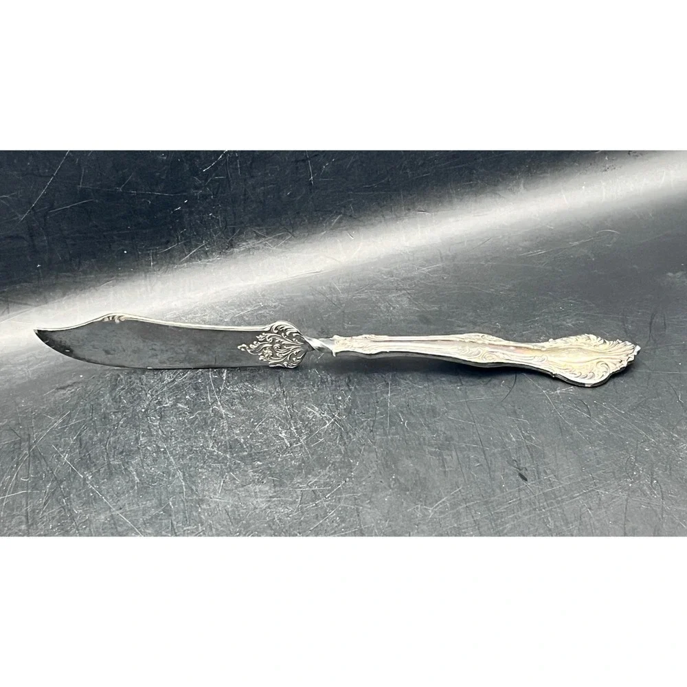 Rogers & Hamilton Monarch 1895 Silver Plate Master Butter Knife Ornate 7